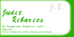 judit ribarics business card